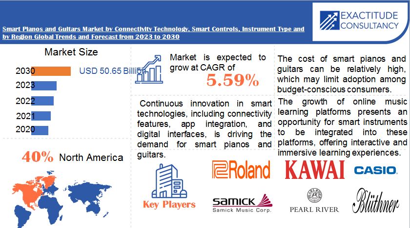 Smart Pianos and Guitars Market | Exactitude Consultancy